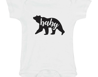 Baby Bear Onesie, Bodysuit, Cute Baby Boy Clothes, Baby Bear Shirts, Trendy Baby Clothes, Newborn Baby Clothes, Unique Infant Bodysuit