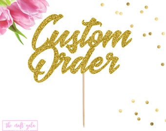 Custom Cake Topper, Wedding Cake Topper, Personalized Cake Topper, Baby Shower, Birthday Cake Topper, Custom Name Cake Topper, Name Cake Top