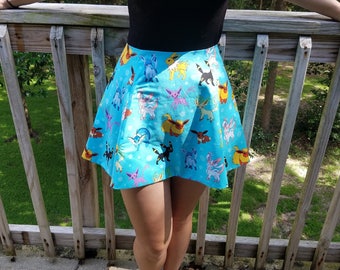 Box Pleat Mini Skirt Any Color or Size Large Full Pleats