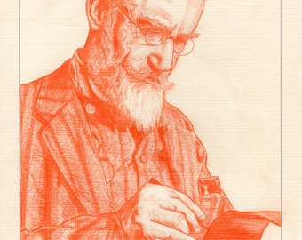 George Bernard Shaw Signed & Numbered Limited Edition Mounted Pencil Drawing Irish Art Prints (Edition size of 50)