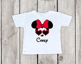 Minnie Mouse Shirt, Minnie shirt, Disney Baby Shirt, Minnie toddler shirt, Mickey baby shirt, Disney toddler shirt, Disney girl shirt
