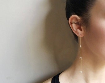 14kt Gold Constellation Earrings, Stud Earrings, Threader Earrings, Dangle & Drop Earrings, Wedding Earrings, Bridesmaid Earrings