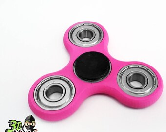 Metal Fidget Spinner | Metal Bearings | 3D Printed | Pink | Color Options Available | Lead and Mercury Free | Made in the USA