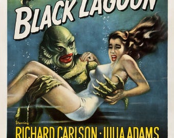 Creature of the black lagoon poster size A2.
