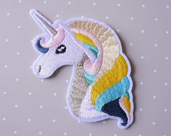 Great Unicorn Patch - Great Unicorn Head Patch - Unicorn Unicorn Applique - Unicorn Thermocollant Patch
