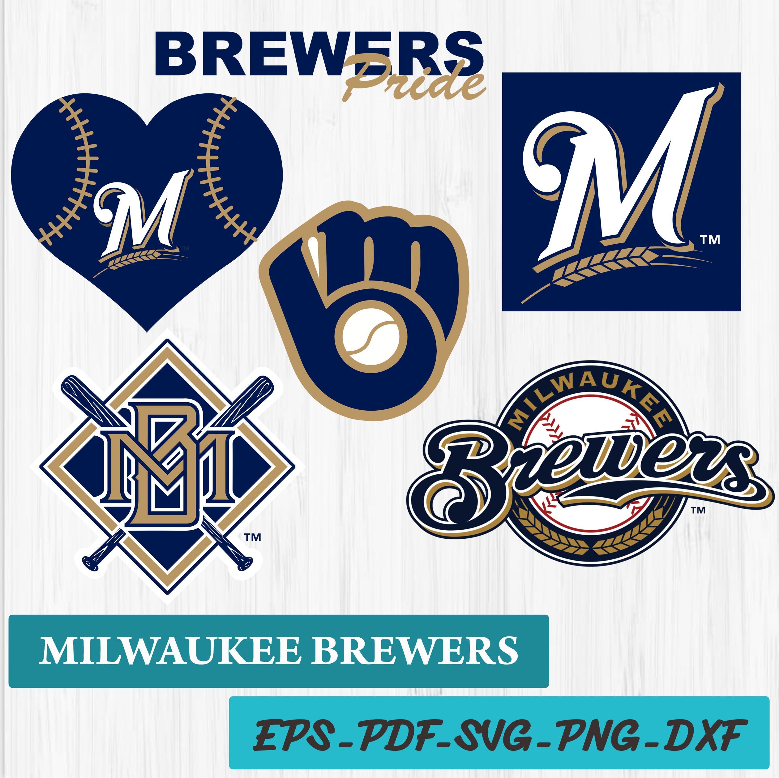 Instant Download Milwaukee Brewers Cut Files Svg Files