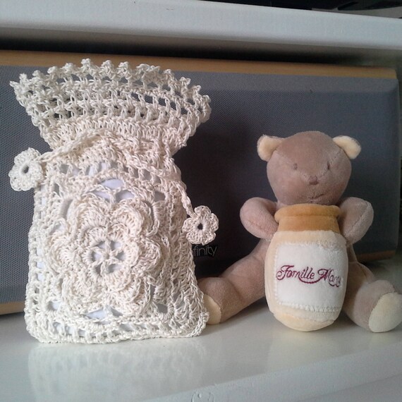 Sac de lavande au crochet.sachet lavande bio.pochette au