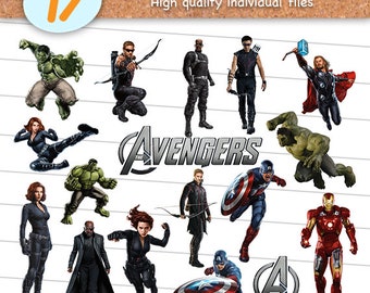 Avengers clipart | Etsy