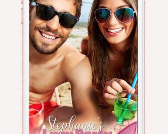 Tropical snapchat geofilter, luau party, hawaiian filters, beach filters, party filters, birthday filter, bachelorette filter, custom filter