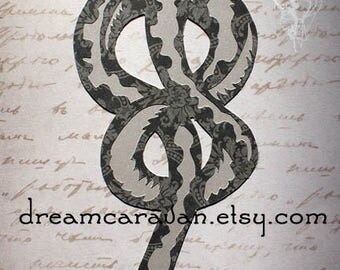 DARK MARK - Harry Potter Voldemort Death Eater Dark Arts Morsmordre Paper Art Ready to Ship