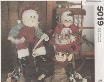 Holiday Doll Pattern McCalls 5019 Uncut