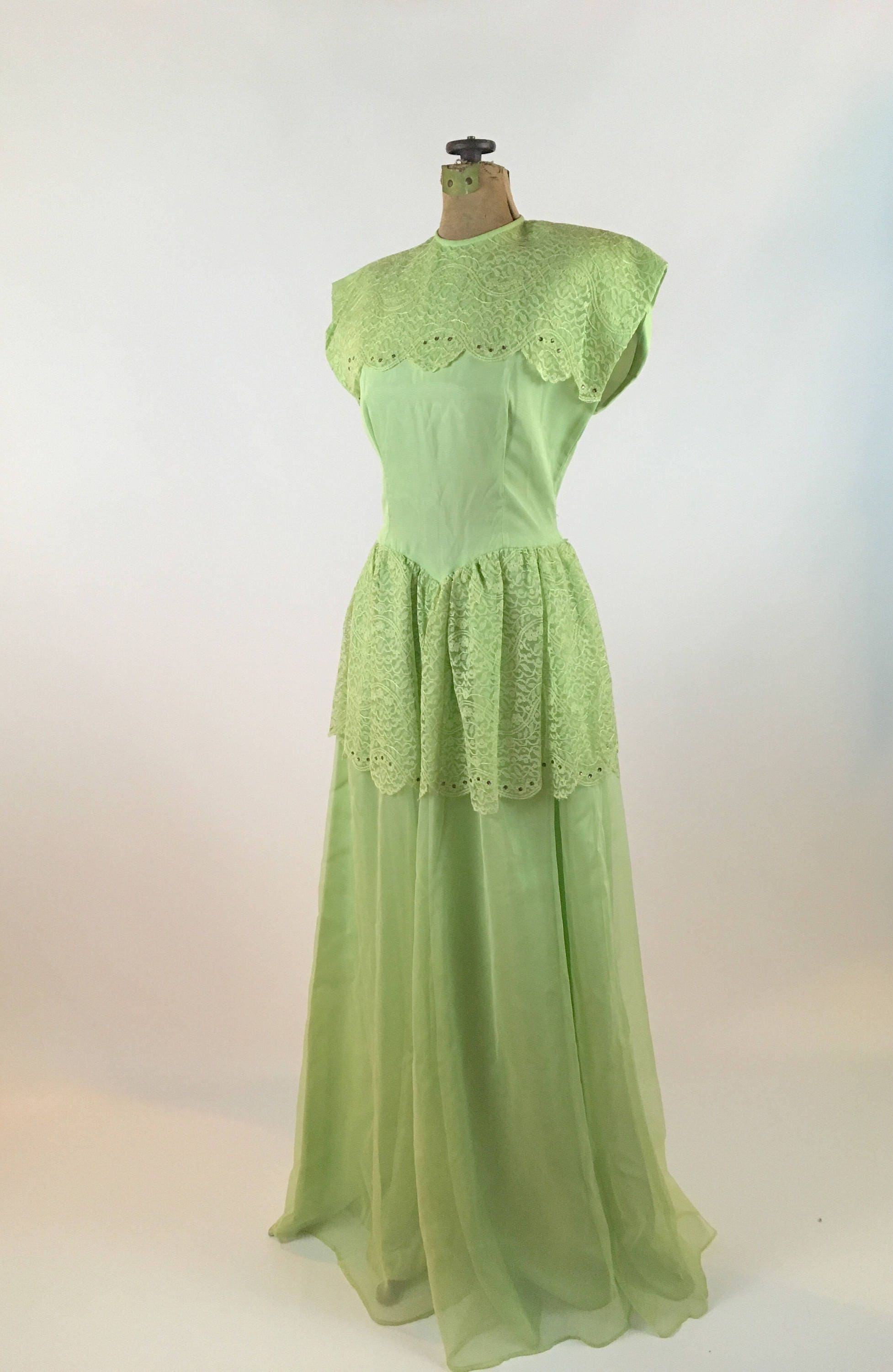 1940s evening gown