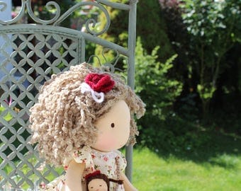 Waldorf doll, 13,4" tall doll steiner doll, organic doll,fabric doll, cloth doll, handmade