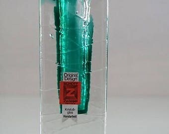 Vintage solifleur vase by Schott Zwiesel Crystal circa 1960.