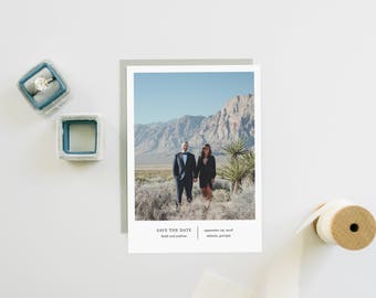 Save the Date Photo Announcement | Printable Save the Date | Save the Date Photo Card | JPG or PDF Template | Simple Save The Date | SD-023