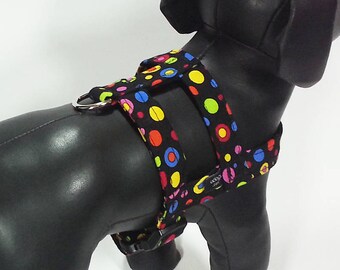 Lots of Dots Easy-On Dog Harness in Fashion Fabrics - 9 Sizes