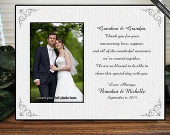 Wedding Gift For Grandparents Personalize Keepsake Picture Frame