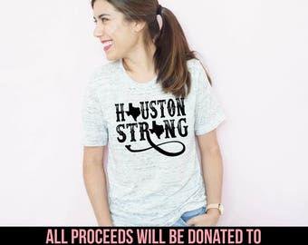 Houston Strong Unisex T-Shirt, Hurricane Harvey, 100% of profits donated, Houston Relief, Houston Fundraiser, Texas Pride, Hurricane Shirt