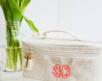 monogrammed toiletry bag for her