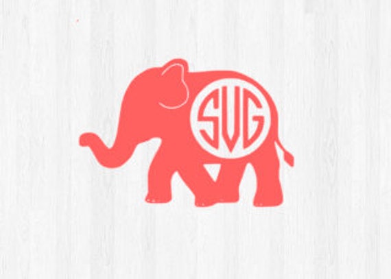Download Elephant Monogram SVG from TarHeelBabyBoutique on Etsy Studio
