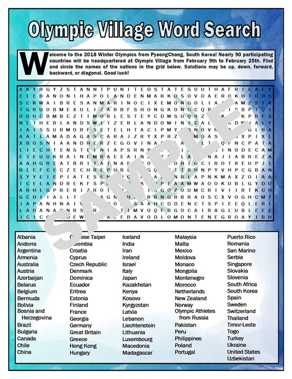 olympic-village-word-search-word-search-puzzles-winter