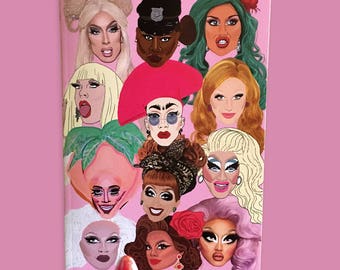 RuPaul's Drag Race Contestants A6 Notebook