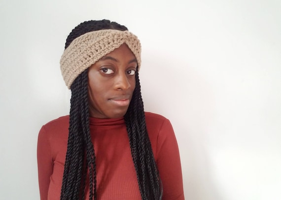 Soft Taupe Winter Headband - Just Because Gifts - Crochet Womens Headband - Gift Ideas for Her - Crochet Ear Warmer - Best Selling Items