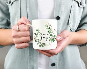 Choose Joy Mug, Coffee Mug, Inspirational Mug, Motivational Mug, Bible Verse, Scripture, Coffee Gift, Coffee Lover, Cute Mug, Gift for Her