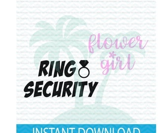flower girl svg, ring security svg, wedding svg, wedding bundle svg files for Silhouette, cuttables
