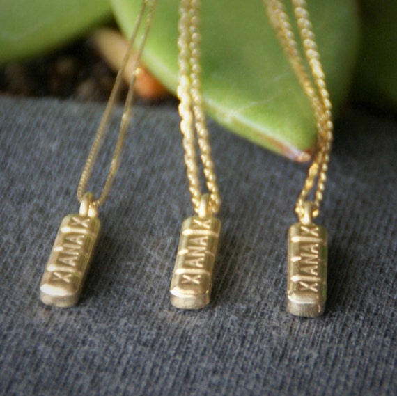Xanax 14K gold / xanax bar / pendant / necklace / pharmacist