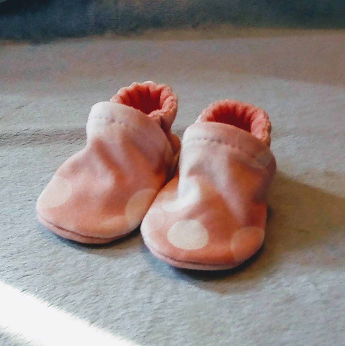 Pink Bokeh: Soft Sole Baby Shoes 0-3M Pink Bokeh: Soft Sole Baby Shoes 0-3M