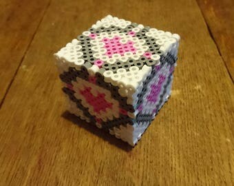 Companion cube inspired engagement ring box