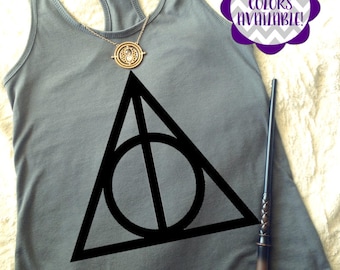 Deathly Hallows Tank, Harry Potter Tank Top, Harry Potter Shirt