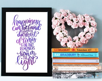 Harry Potter Quote Print - Harry Potter Gift - Literary Wall Art - Albus Dumbledore Quote - Harry Potter Print - Inspirational Quote