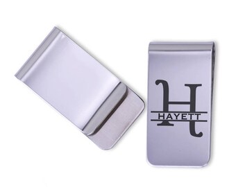 Personalized Money Clip/Laser Marked/gift for him/anniversary gift/groomsman gift, Engraved money clip, money clip personalized, custom clip