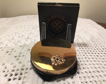Avon Dusk Rose fashion compact - Avon powder compact - Avon mirror compact - vintage Avon compact