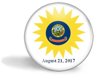 Idaho Eclipse Magnet, Eclipse Party Pin, Idaho Eclipse Pin, Total Solar Eclipse, Eclipse Party Favor