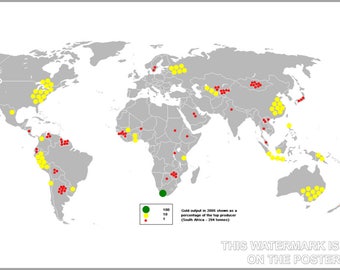 Poster, Many Sizes Available; Gold Output In 2005