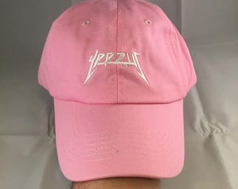 Sale!! Yeezus Hat Cap Yeezy Tour Kanye Embroidered Dad Hat Strapback Pink