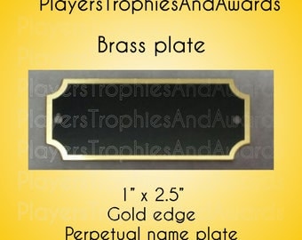 brass name plate plates engraving blank gold