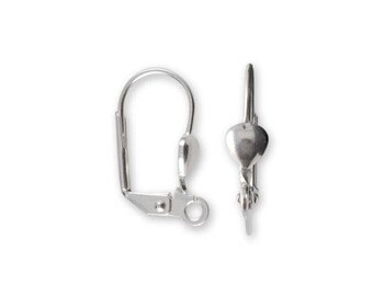 Silver heart Stud Earrings