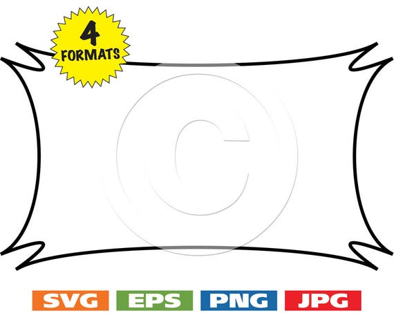 Download Decorative Rectangular Border-004 Clip Art Image svg cutting