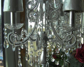 Silver Triple Branch Table Lamps