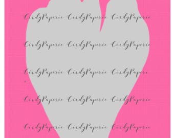 PNG DIGITAL FILE. Merissa Paper Flower Template Instant Download.