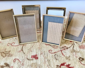 Gold Frames Brass Picture Frames 4x6 Picture Frame Table Number Holders Table Number Frames Metal Frames Antique Frames Photo Frames for Art