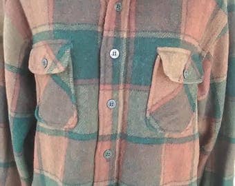 Vintage Fox Knapp Wool Shirt Jacket vtg Wool Shirt Coat Fox Knapp Vintage Wool Shirt Coat Vtg Wool Fox Knapp Shirt Jacket