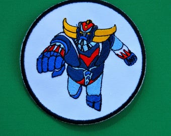 cartoon goldorak embroidered patch