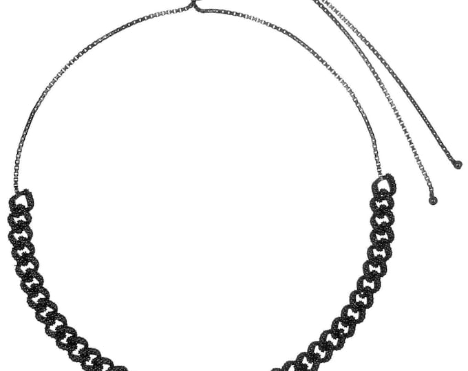 Choker necklace Sterling Silver Choker Necklace Choker Chain Chain Link Choker