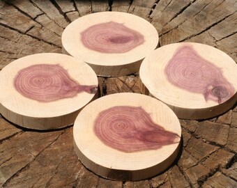 Aromatic Red Cedar Coasters set of 4