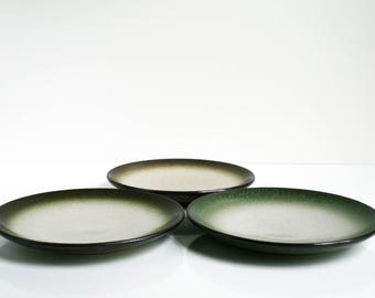 Vintage Edith Heath Ceramics Sea Sand Bread Butter Dessert 6.25” Plate 3pc